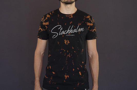 Acid wash Stockholm cursiva - Stockholm Co. - Playera - hombre, playera, stkm originals, tie dye