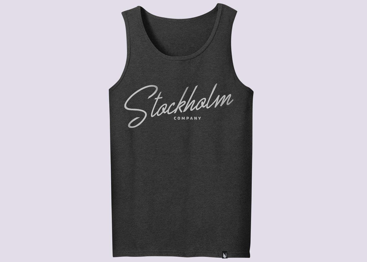 Stockholm cursiva - tank | Tank top | hombre, stkm originals, tank, unisex | Stockholm Company