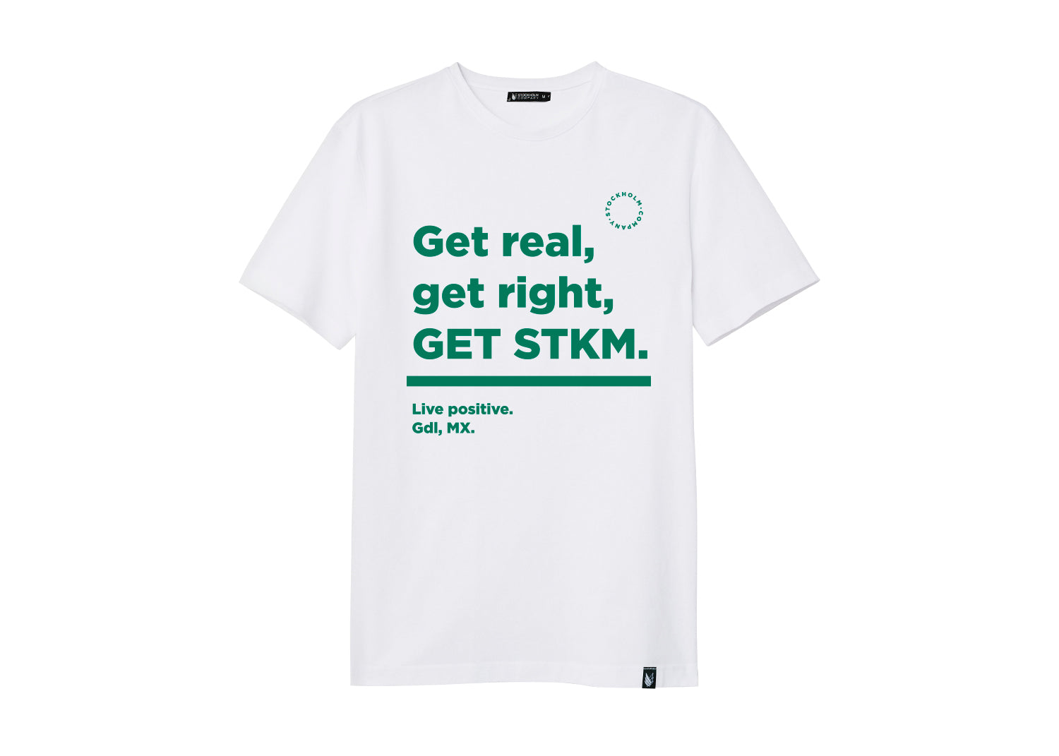 Live positive get STKM - Stockholm Co. - Playera - hombre, playera, stkm originals, unisex