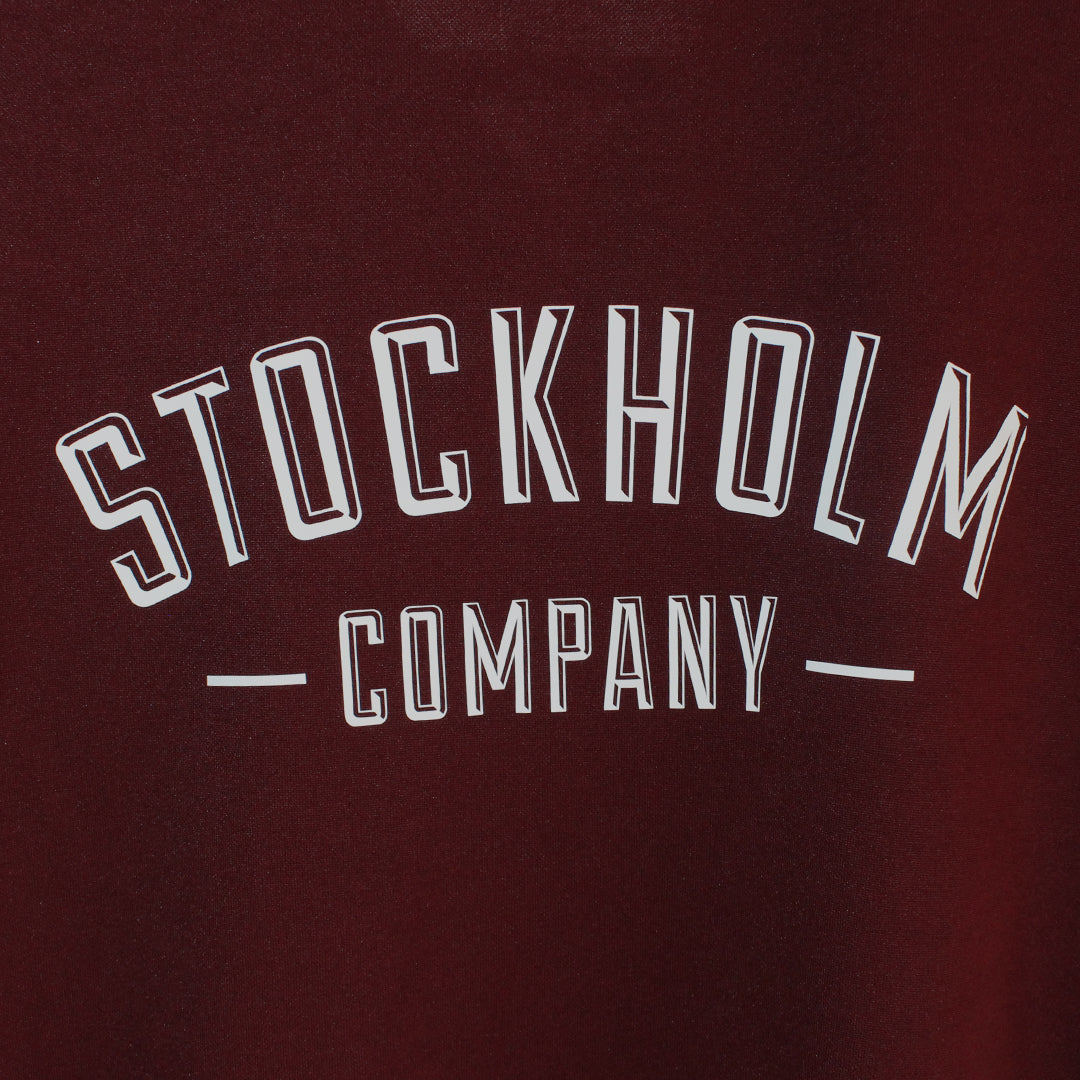 Stockholm team Camisa Jersey beisbolera Unisex Vino - Stockholm Co. - Camisa - Beisbolera, manga larga, stkm originals, unisex
