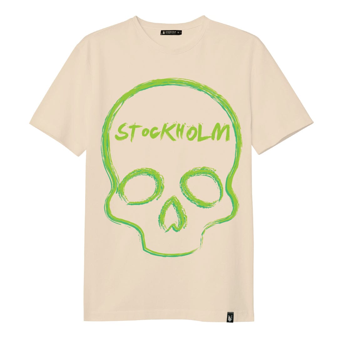 Skull brush green 2.0 - Stockholm Co. -  - calaveras, hombre, playera, unisex
