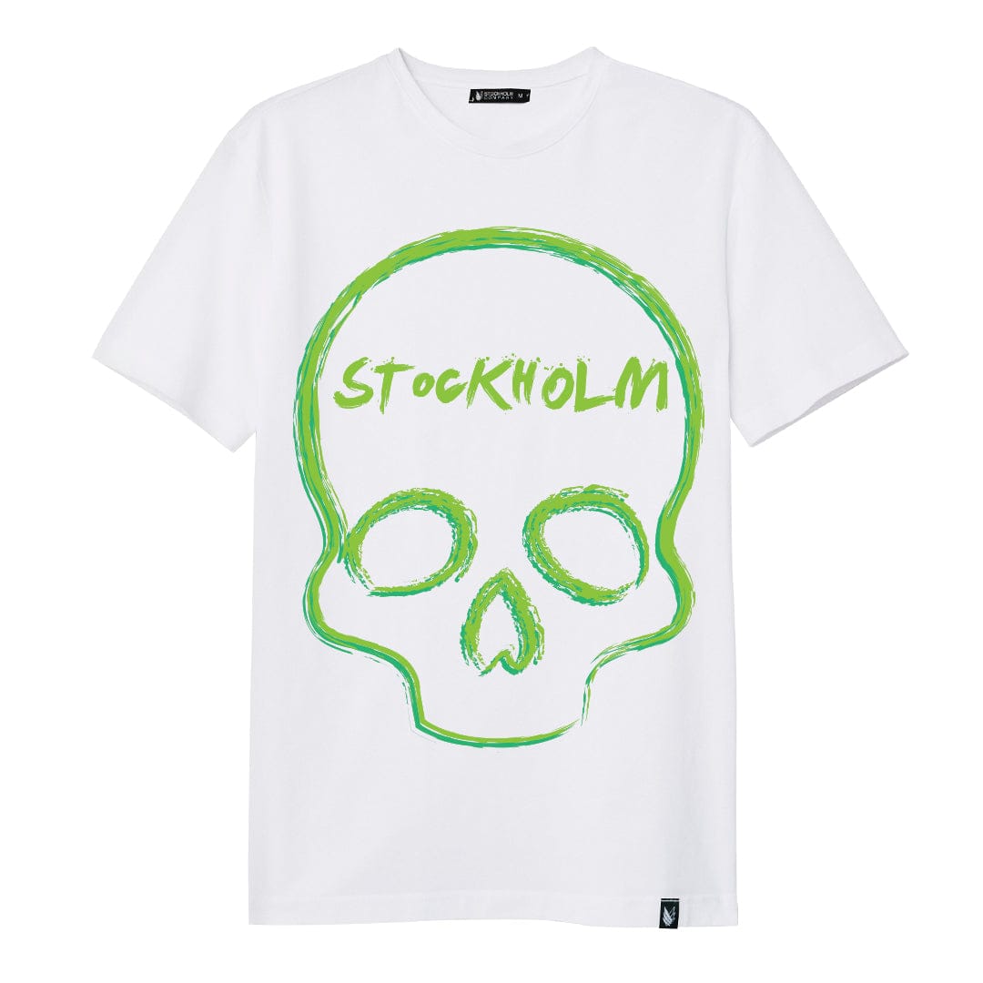 Skull brush green 2.0 - Stockholm Co. -  - calaveras, hombre, playera, unisex
