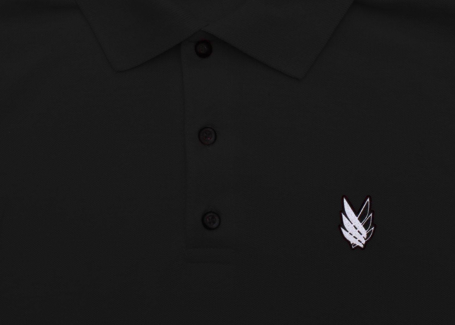 Wings logo polo Negra - Stockholm Co. - Polo - basicos, hombre, polo, stkm originals