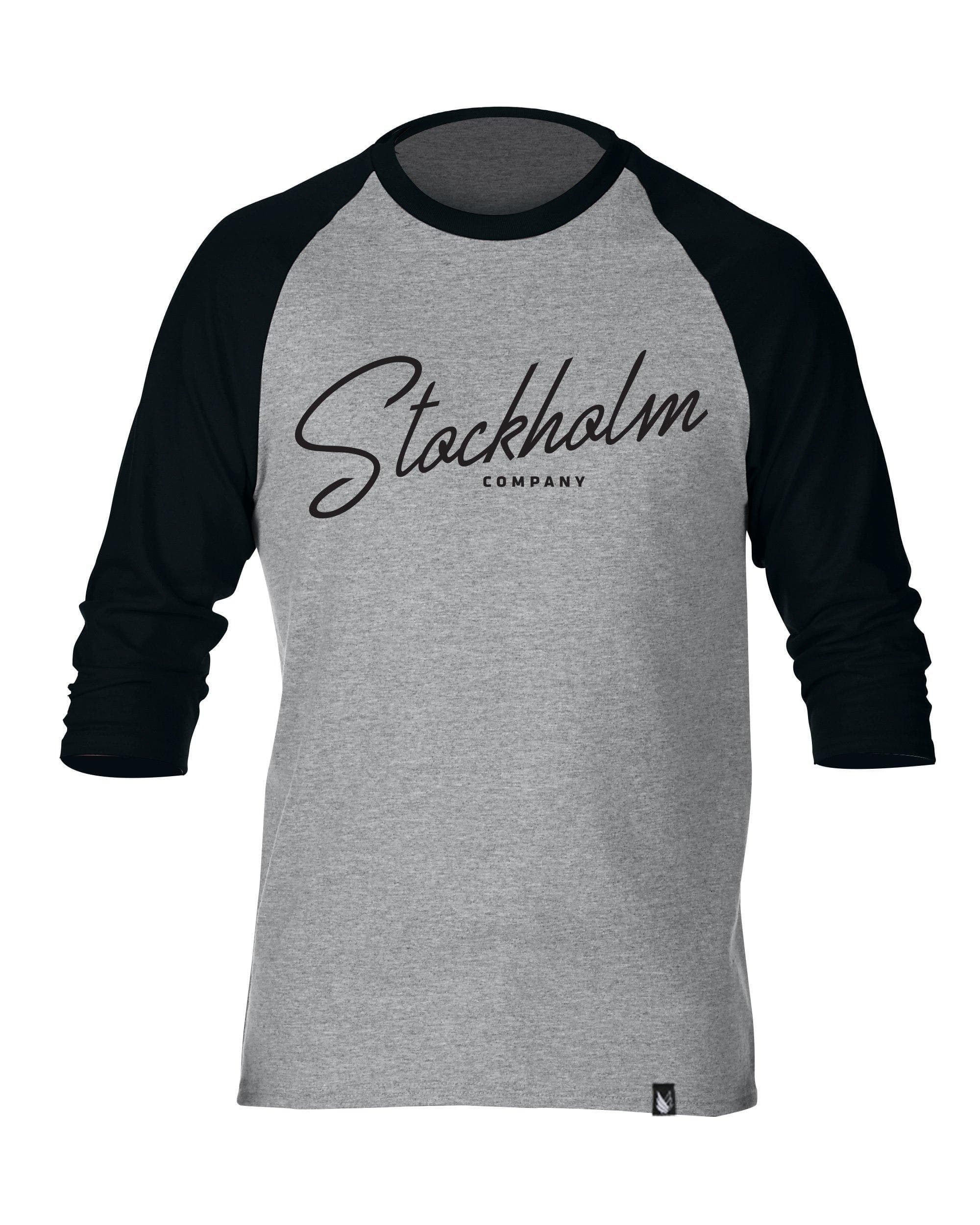 Stockholm cursiva - Raglan 3/4 beisbolera - Stockholm Co. - Playera - Beisbolera, hombre, stkm originals, unisex